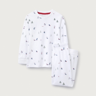 Organic Cotton Slim Fit Snowball Fight Pyjamas (2–12yrs)
