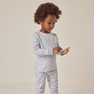 Organic Cotton Slim Fit Vintage Floral Pyjamas (1–12yrs)