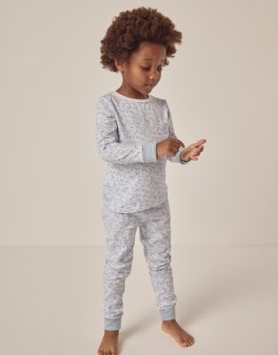 Organic Cotton Slim Fit Vintage Floral Pyjamas (1–12yrs)