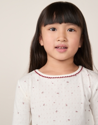 Organic Cotton Slim Fit Winter Floral & Gingham Pyjamas (2–12yrs)