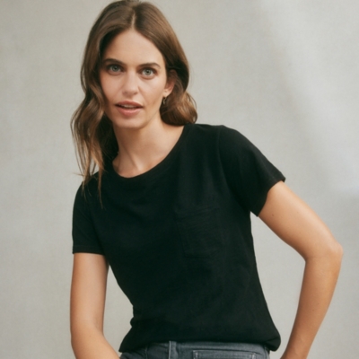 Organic Cotton Slub Crew Neck T-Shirt