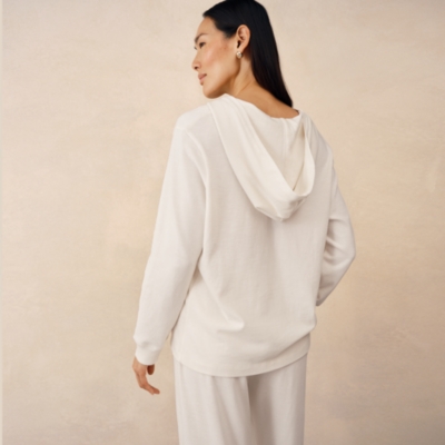 Organic Cotton Slub Lightweight Hoodie