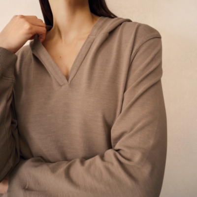 Organic Cotton Slub Lightweight Hoodie