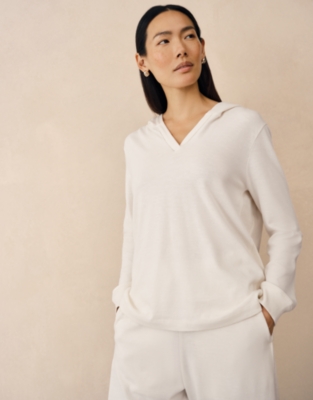 Organic Cotton Slub Lightweight Hoodie