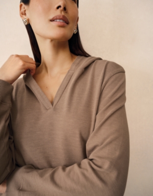 Organic Cotton Slub Lightweight Hoodie