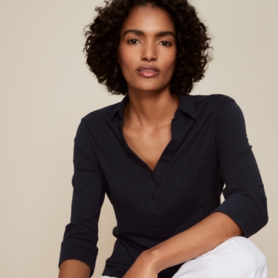 Organic Cotton Slub Rib Jersey Shirt