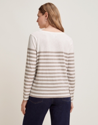 Organic Cotton Slub Stripe Top