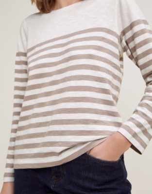 Organic Cotton Slub Stripe Top