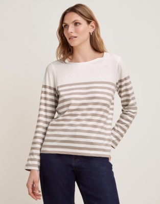 Organic Cotton Slub Stripe Top