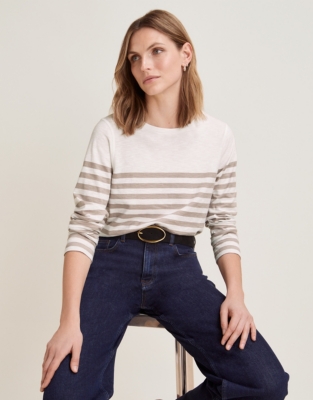 Organic Cotton Slub Stripe Top