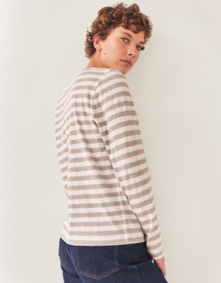 Organic Cotton Slub Stripe Top