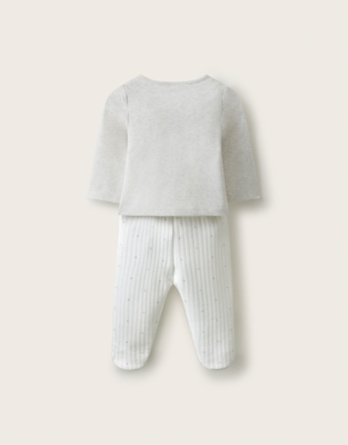 Organic Cotton Snowy Penguin First Christmas Pyjamas (0-24mnths) 