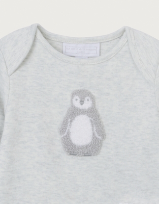 Organic Cotton Snowy Penguin Pyjamas (0–24mths)