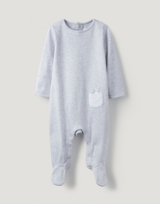 Organic Cotton Snowy Pocket Sleepsuit | Baby & Children's Sale | The ...