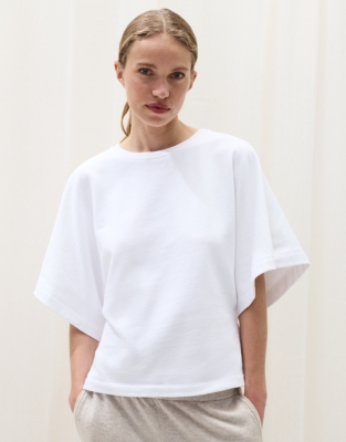 Organic Cotton Soft Loopback Batwing Sweatshirt