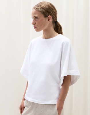 Organic Cotton Soft Loopback Batwing Sweatshirt