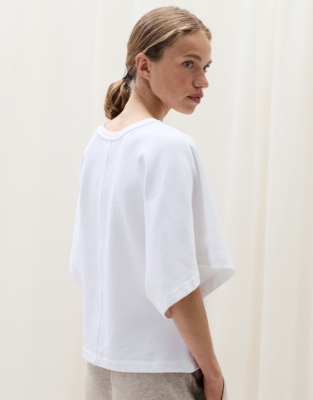 Organic Cotton Soft Loopback Batwing Sweatshirt