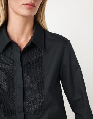 Organic Cotton Sparkle Bib Shirt