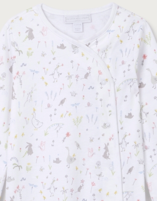 Organic Cotton Spring Scene Wrap Sleepsuit (0–24mths)