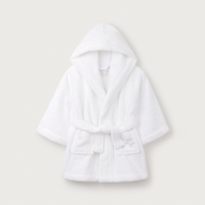 Organic Cotton Star Baby Robe (0–12mths)