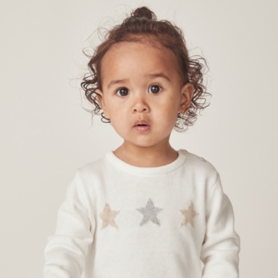 Organic Cotton Star Jumper (0–18mths)