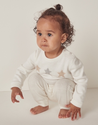 Organic Cotton Star Jumper (0–18mths)