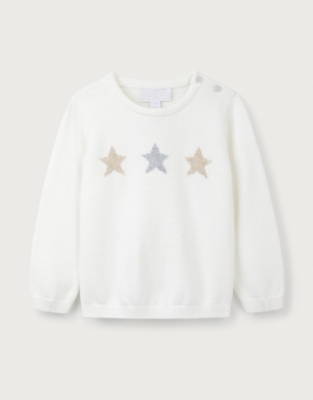 Organic Cotton Star Jumper (0–18mths)