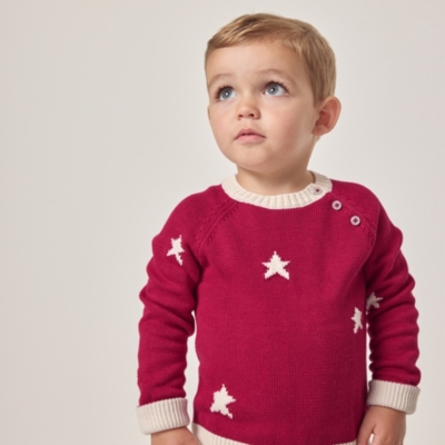 Organic Cotton Star Jumper (0–18mths)