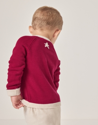 Organic Cotton Star Jumper (0–18mths)