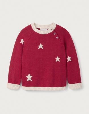 Organic Cotton Star Jumper (0–18mths)