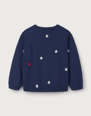 Organic Cotton Star Jumper (0–18mths)