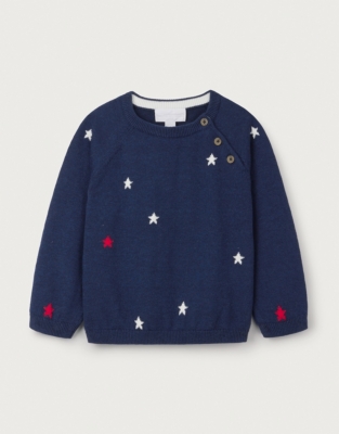 Organic Cotton Star Jumper (0–18mths)