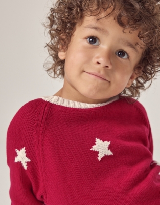 Organic Cotton Star Jumper (18mths–6yrs)