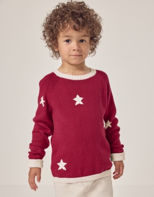 Organic Cotton Star Jumper (18mths–6yrs)