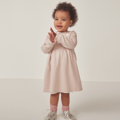 Organic Cotton Star Knitted Dress (0–18mths)