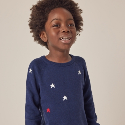 Organic Cotton Star Sweater (18mths–6yrs)