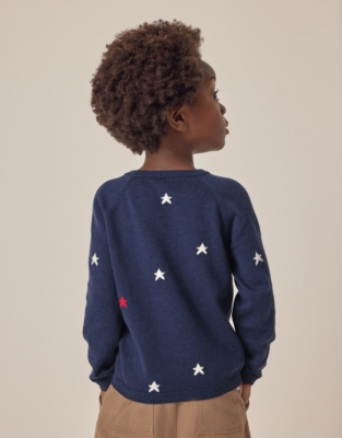 Organic Cotton Star Sweater (18mths–6yrs)