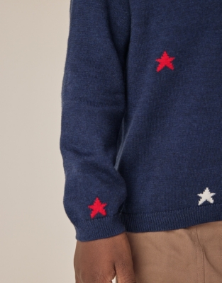 Organic Cotton Star Sweater (18mths–6yrs)