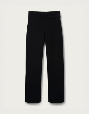 Organic Cotton Straight Leg Roll Top Pants