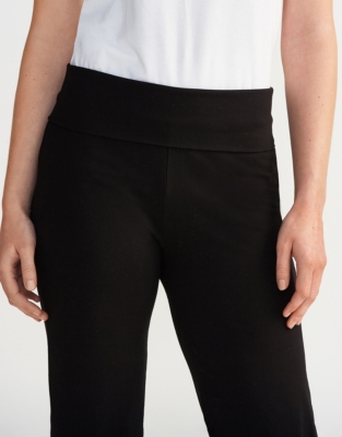 Organic Cotton Straight Leg Roll Top Pants