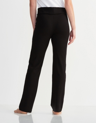 Straight leg cotton yoga on sale pants