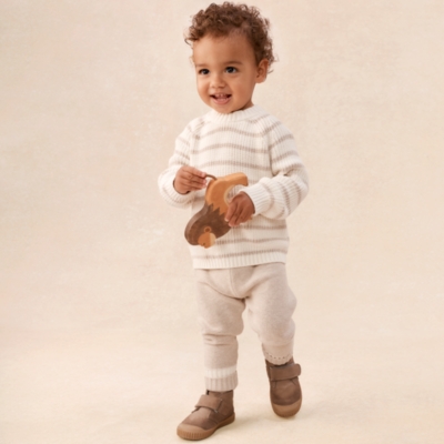 Organic Cotton Stripe Jumper & Leggings Set (0–24mths)