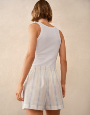 Organic Cotton Stripe Relaxed Boxer Shorts