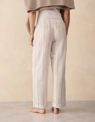 Organic Cotton Stripe Relaxed Pull-On Trousers