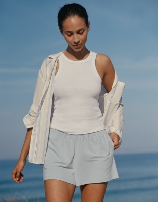 Organic Cotton Stripe Relaxed Pyjama Shirt