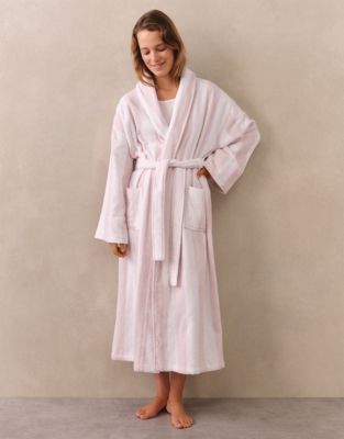 Organic Cotton Stripe Robe