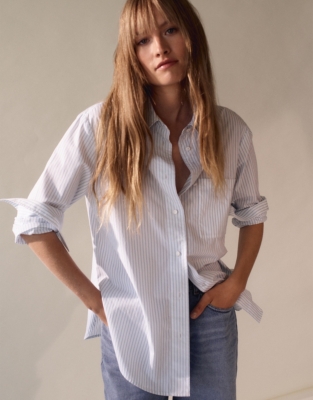 Organic Cotton Stripe Shirt | Tops & T-Shirts | The White Company UK