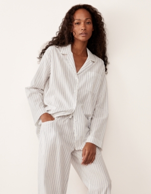 Organic Cotton Stripe Voile Pyjama Set