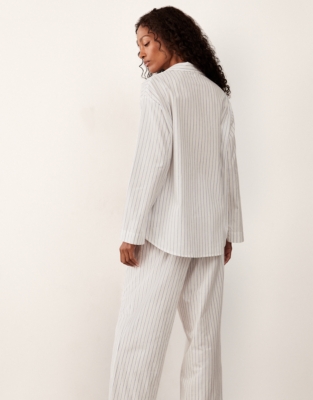 Organic Cotton Stripe Voile Pyjama Set