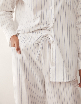 Organic Cotton Stripe Voile Pyjama Set